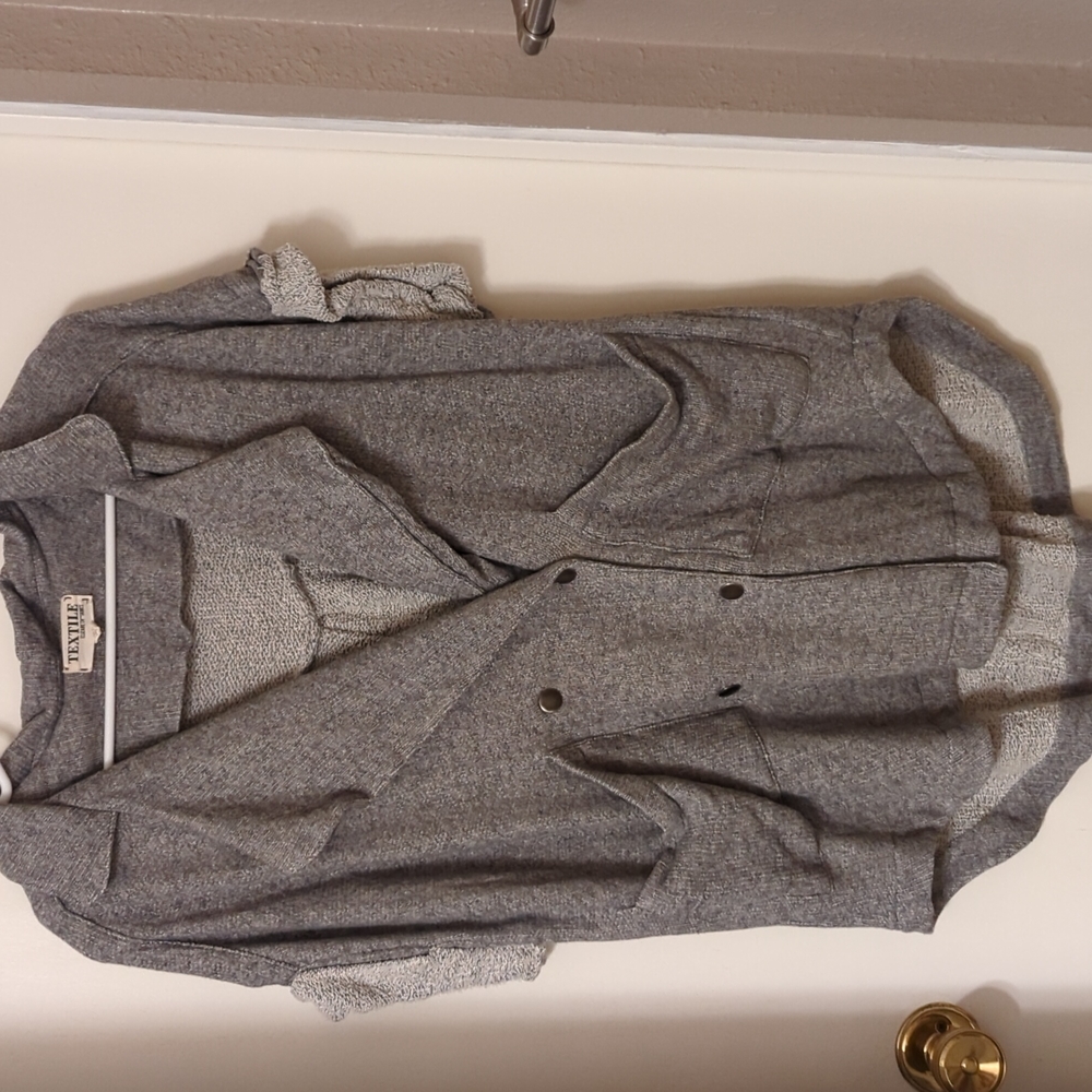 Elizabeth and James Textile sweatshirt button cardigan